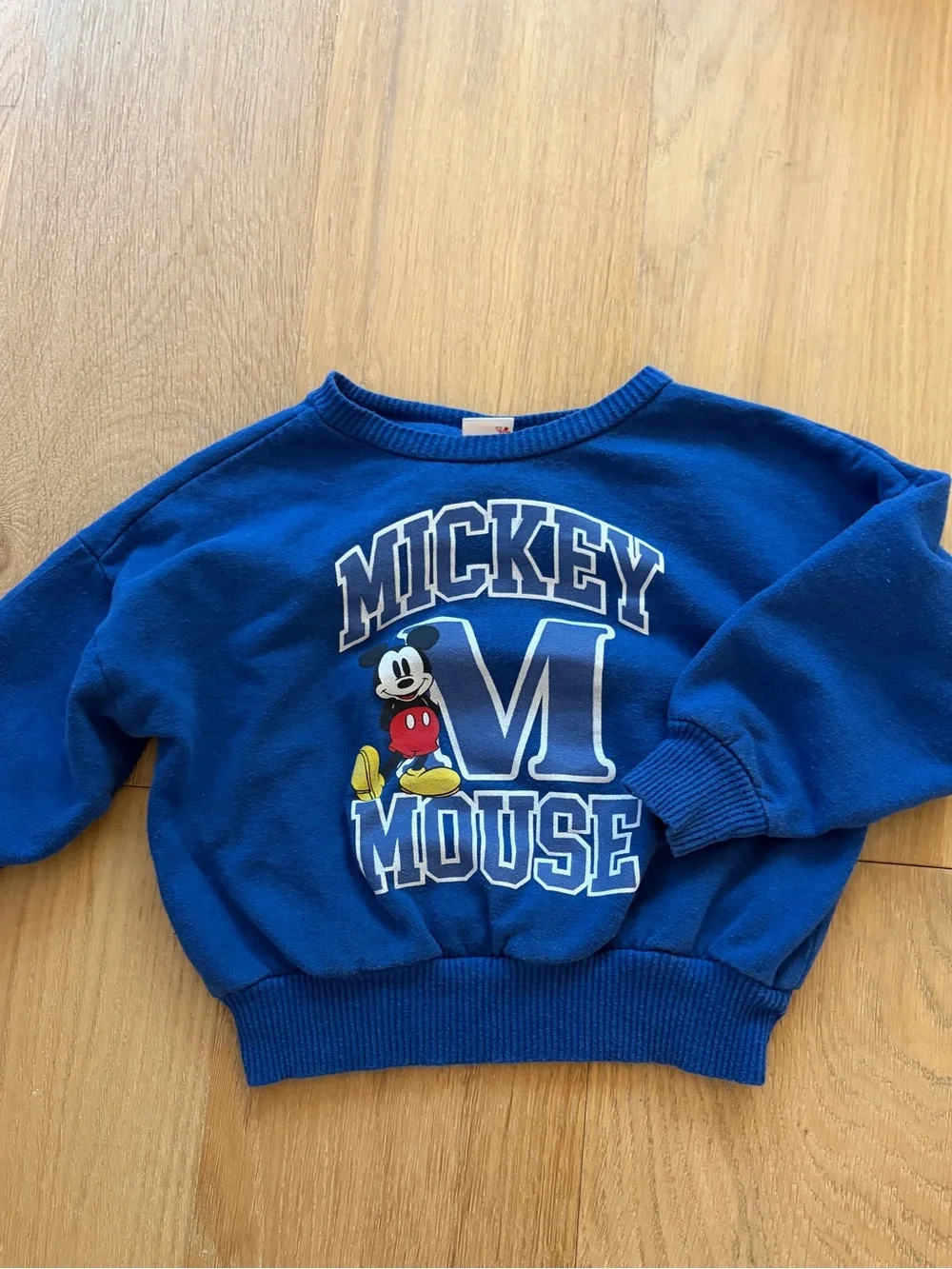 Disney Royal Blue Mickey Mouse Graphic Sweatshirt - Picture 1 of 4